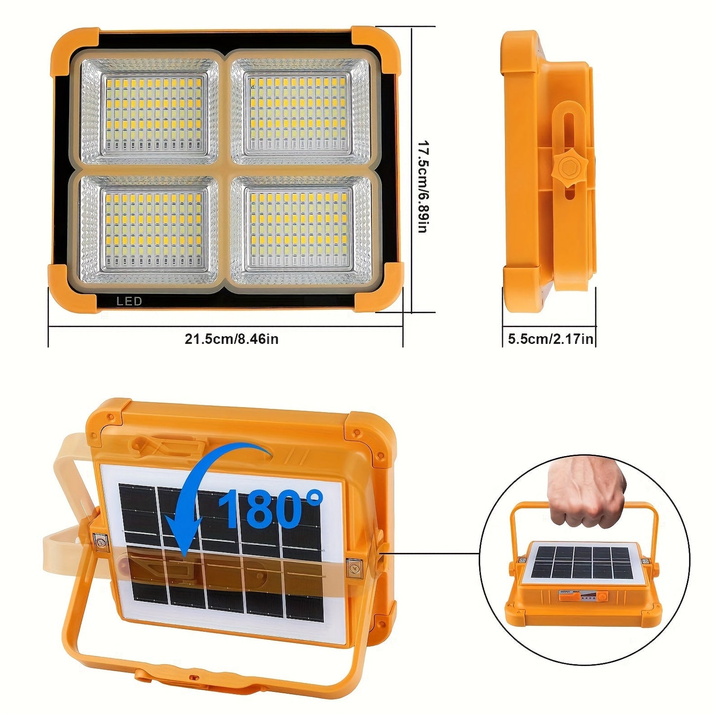 Portable Solar Rechargeable LED Light