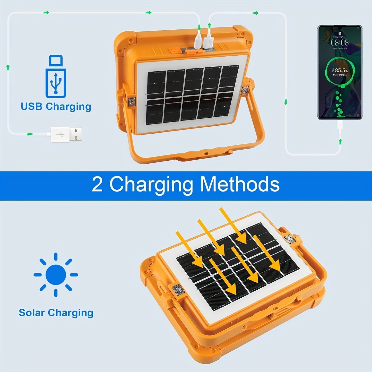 Portable Solar Rechargeable LED Light