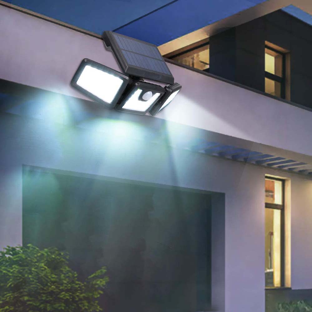 3-Panel Solar Motion Sensor Light