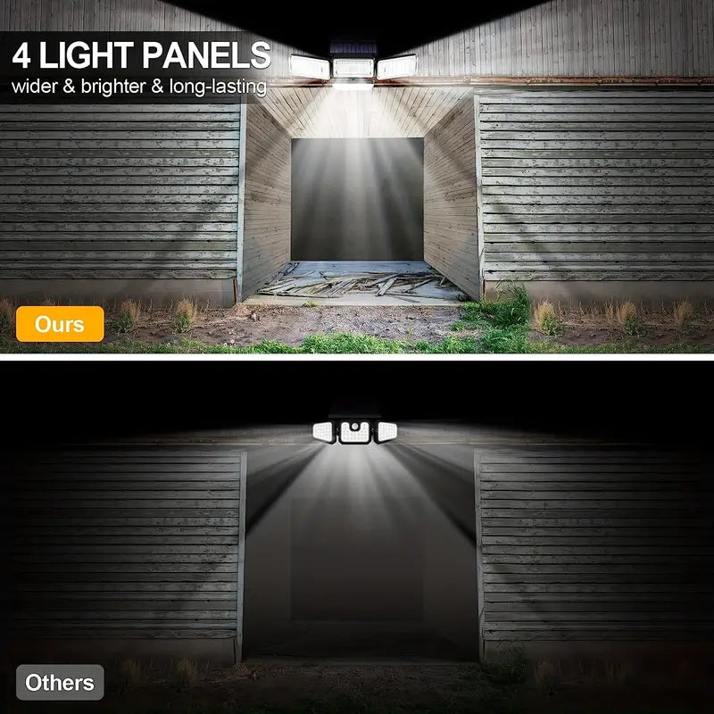 270 LED Solar Motion Sensor Wall Light