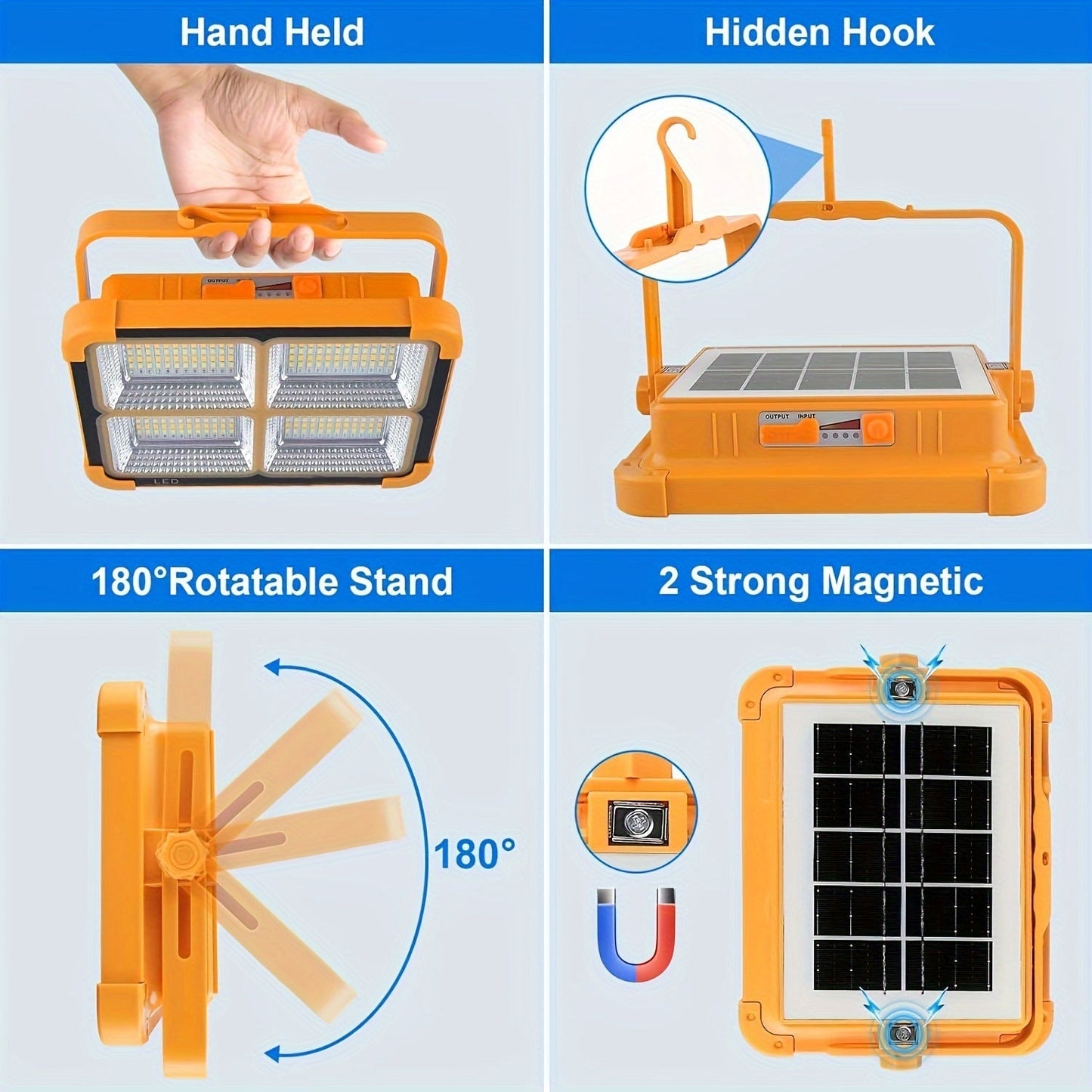 Portable Solar Rechargeable LED Light