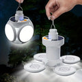 Portable Solar LED Light with Power Display