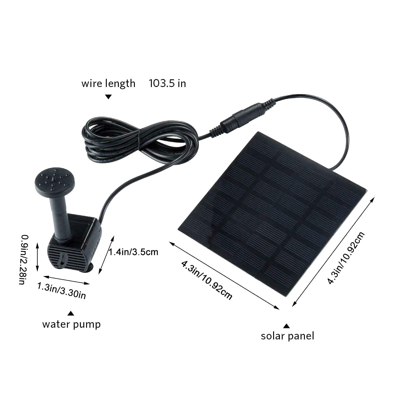 Solar Powered Water Fountain