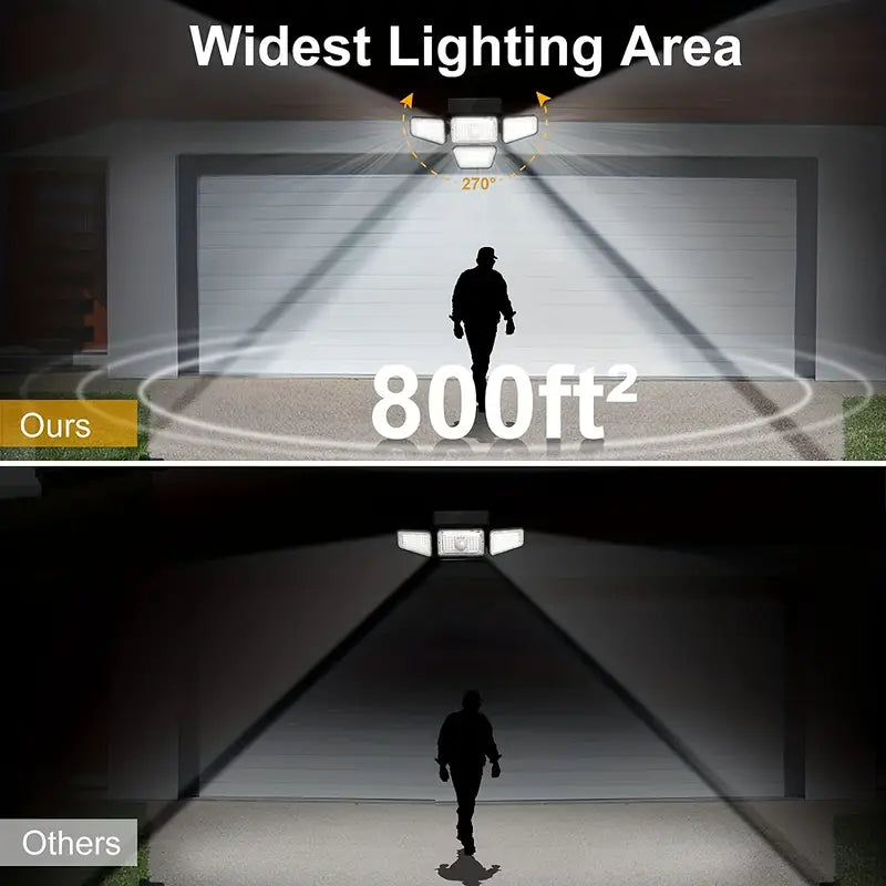 270 LED Solar Motion Sensor Wall Light